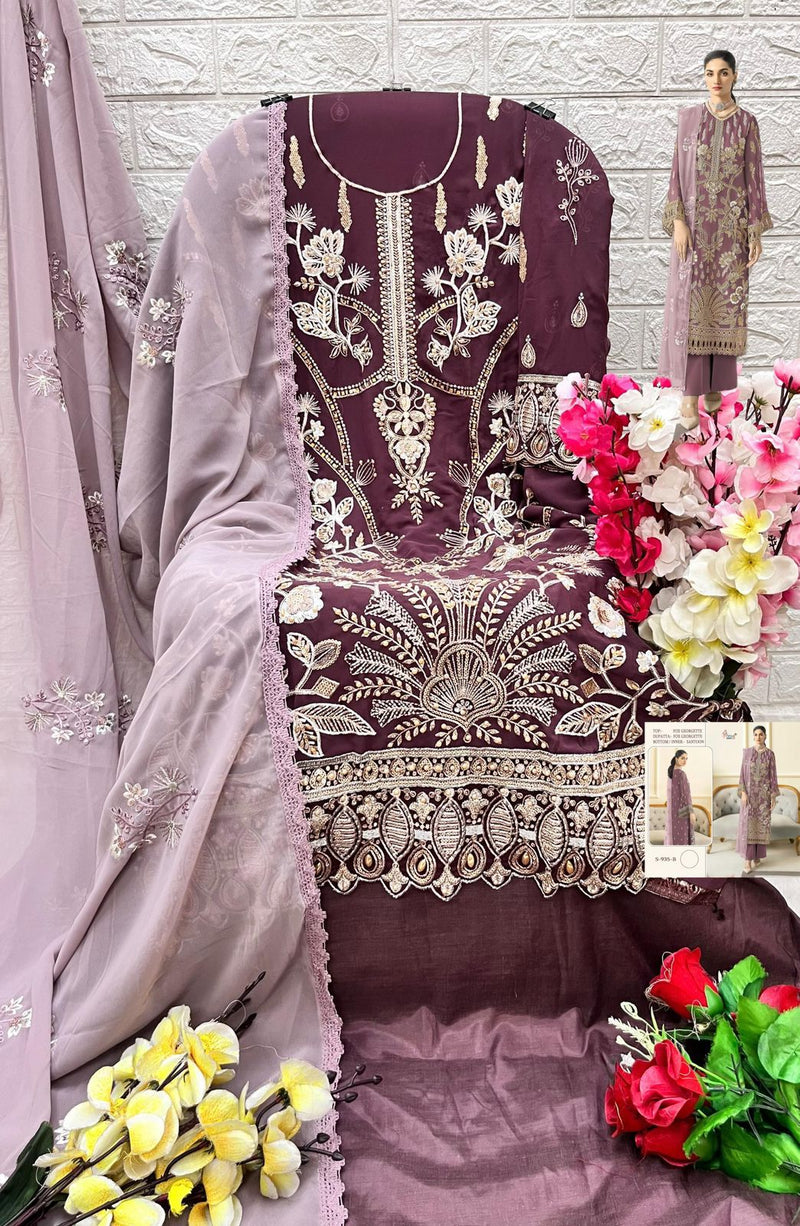 Shree Fab Designer Pakistani Suit D.No.S935-B