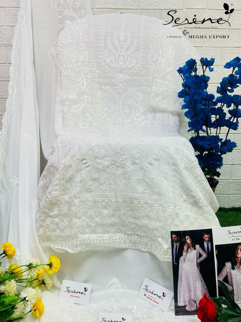 Serine Designer Fox Georgette Suit D.No.S-236