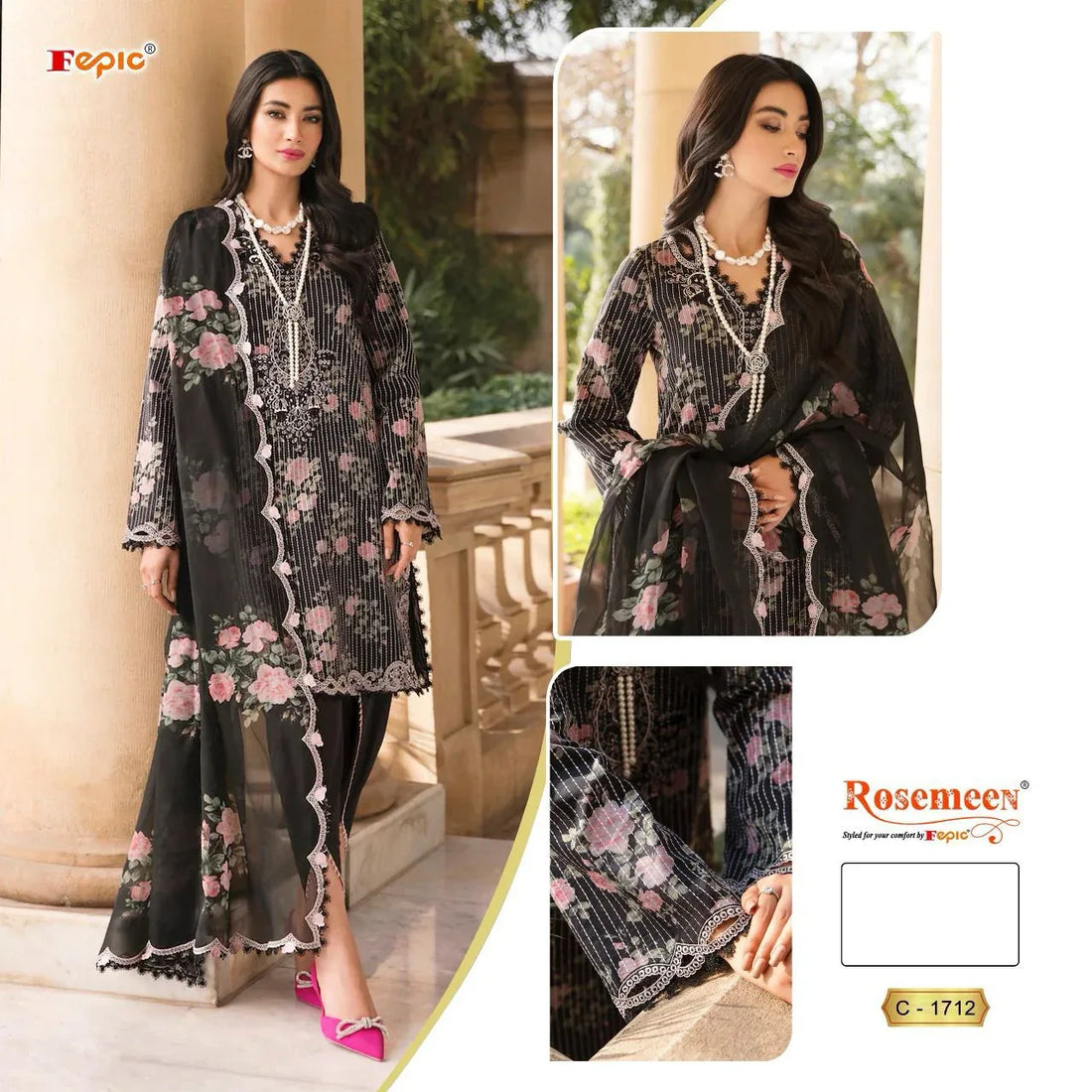 Fepic Rosemeen Designer Occasion Wear Suit D.No.C-1712