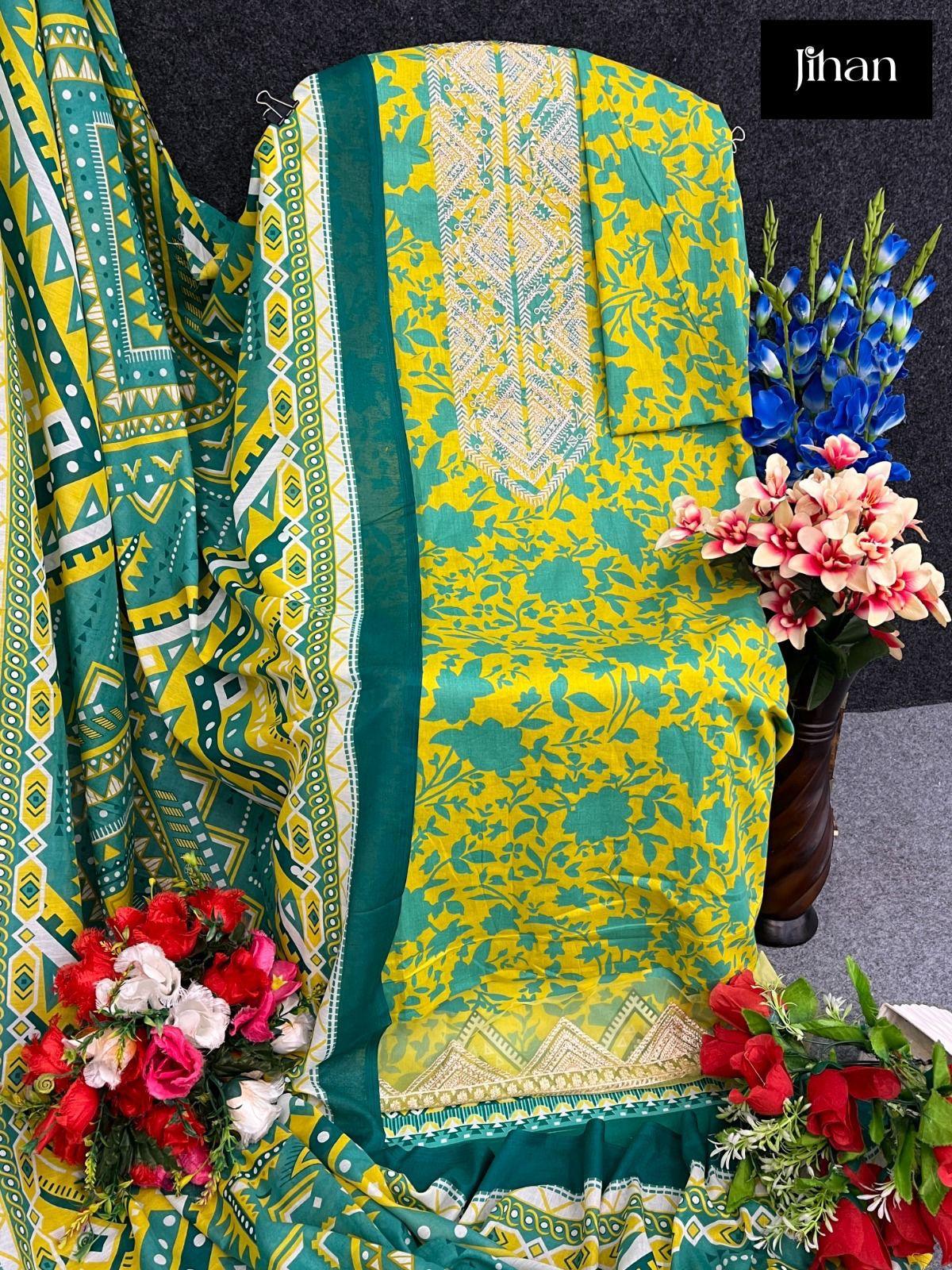 Jihan Imperial Vol 1 Pure Cotton Lawn D.No.3397
