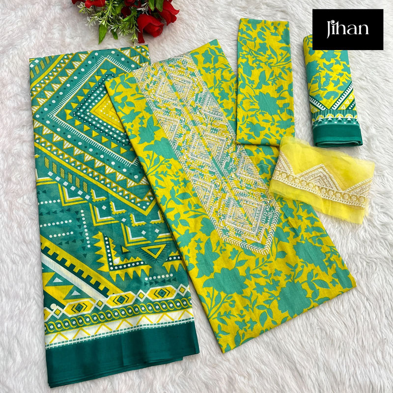 Jihan Imperial Vol 1 Pure Cotton Lawn D.No.3397