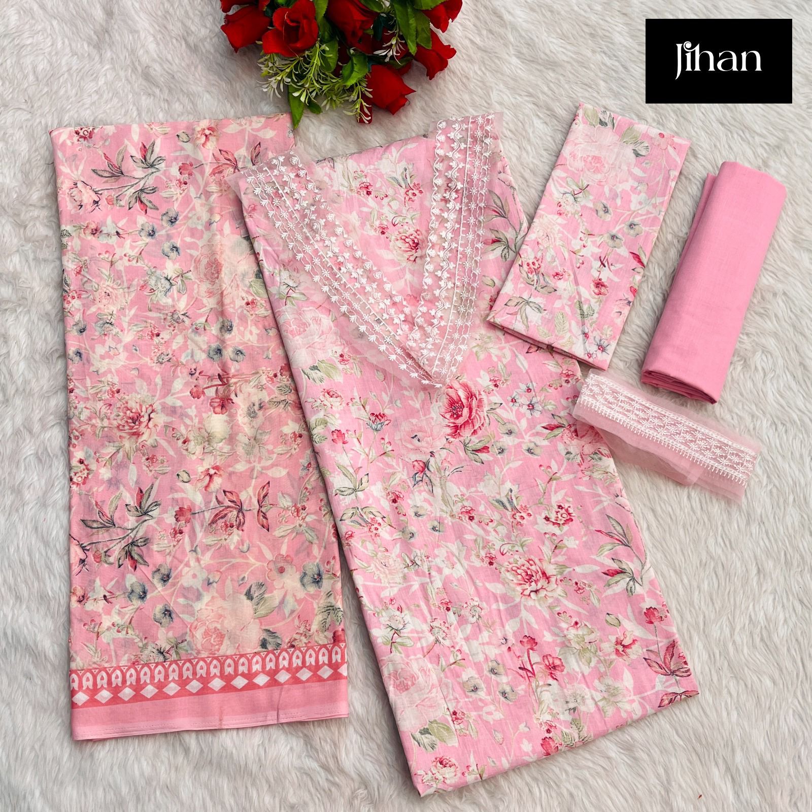 Jihan Imperial Vol 1 Pure Cotton Lawn D.No.3398