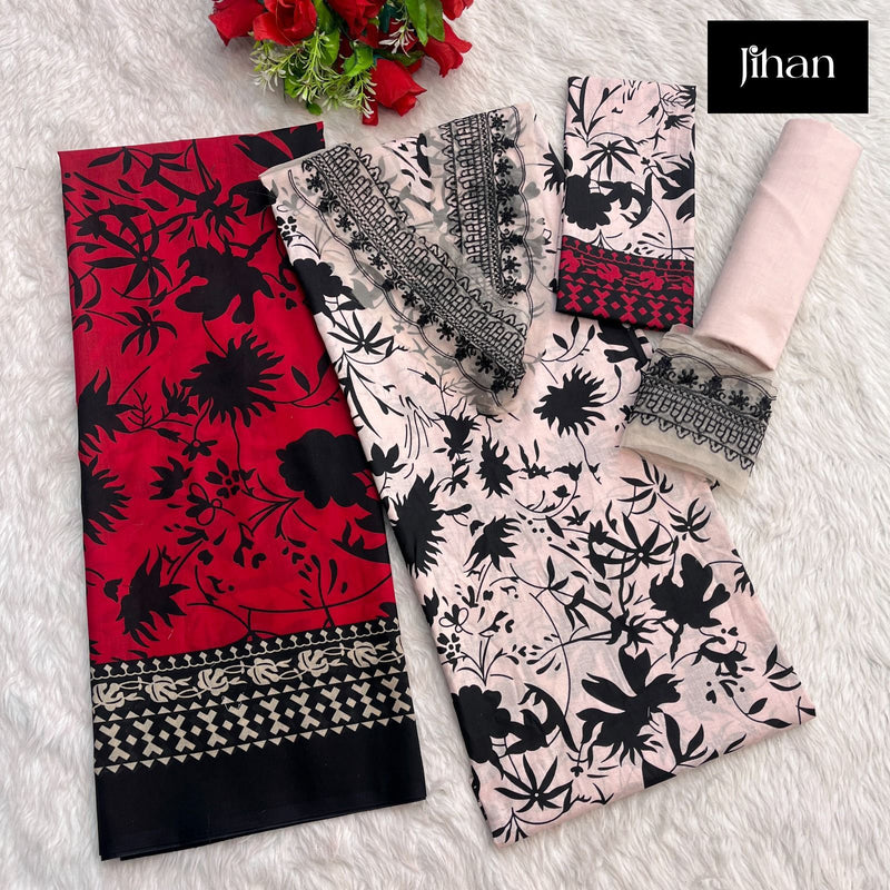 Jihan Imperial Vol 1 Pure Cotton Lawn D.No.3399