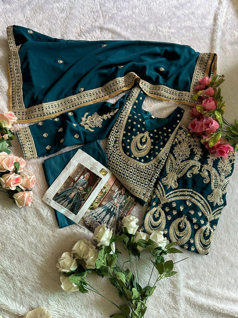 Ziaaz 7773 Designer Festive Wear Pakistani Suit D.No.424-A