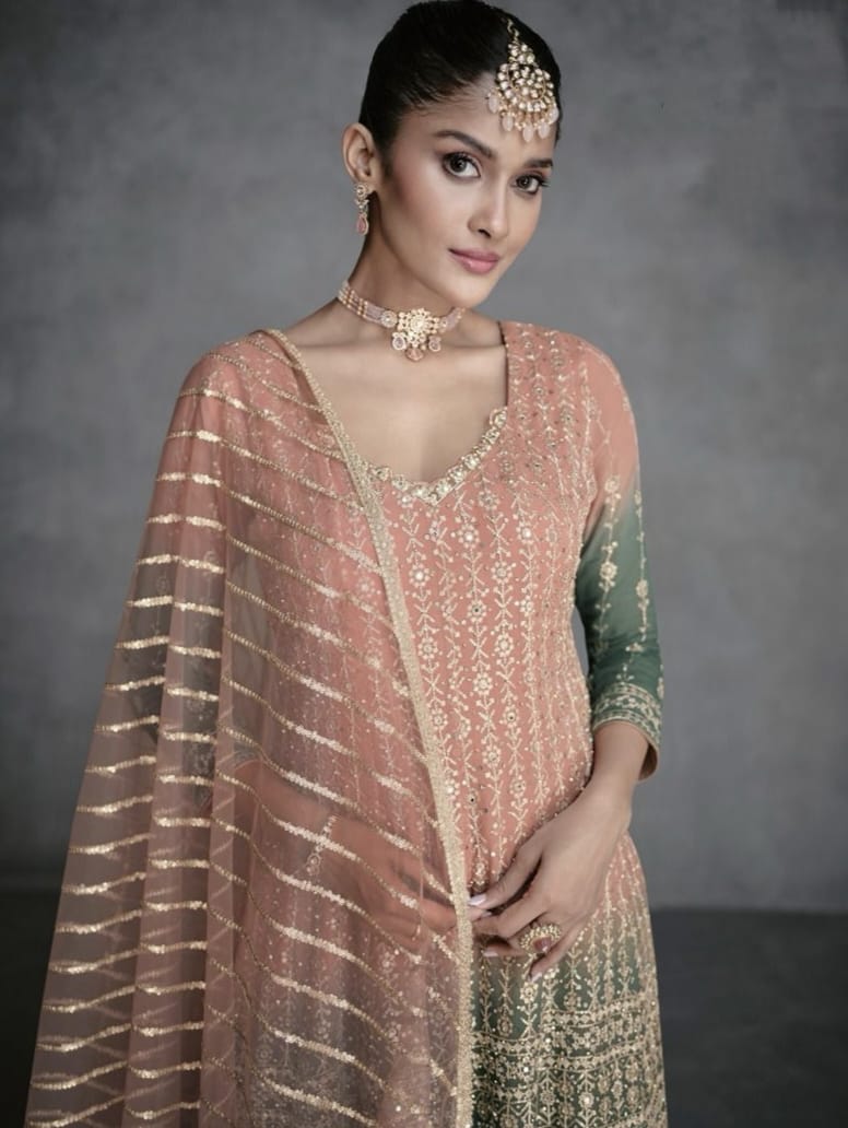 Designer Wedding Wear Latest Anarkali Style Salwar Suit