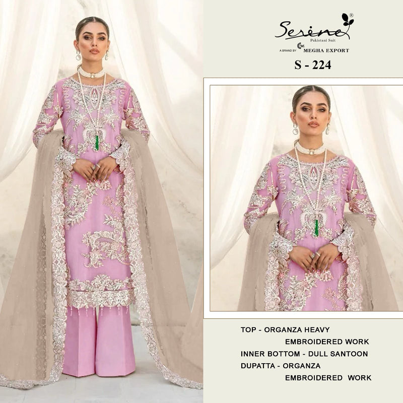 Serine Designer Pakistani Salar Suit D.No.S-224-A