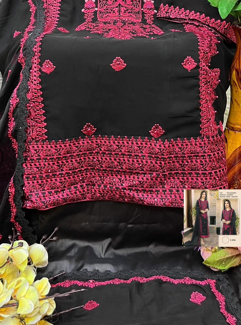 Shree Fab Designer Fox Georgette Suit D.No.S-836