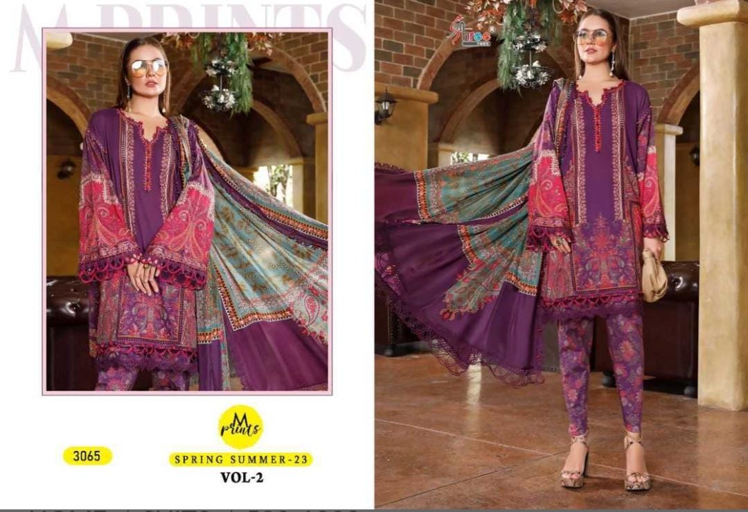 M Prints Spring Summer 23 Vol 2 Printed Lawn D.No.3065