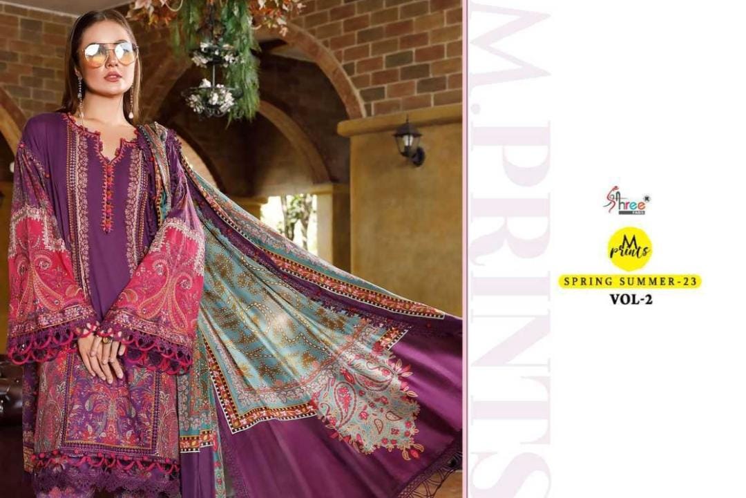M Prints Spring Summer 23 Vol 2 Printed Lawn D.No.3065