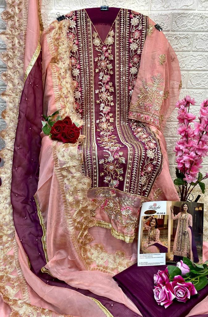 Ramsha Designer Wedding Wear Salwar Suit D.No.R-548-B