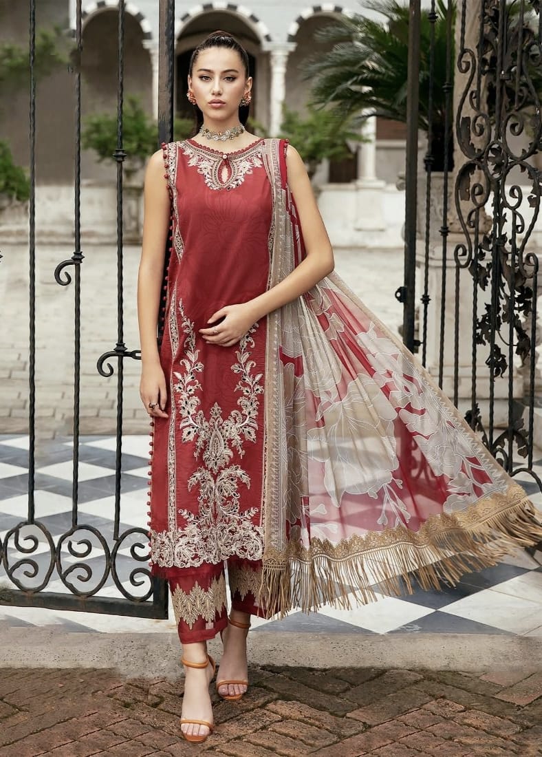 Shree Fab Riwayat Nx Vol 2 Luxury Lawn D.No.3392