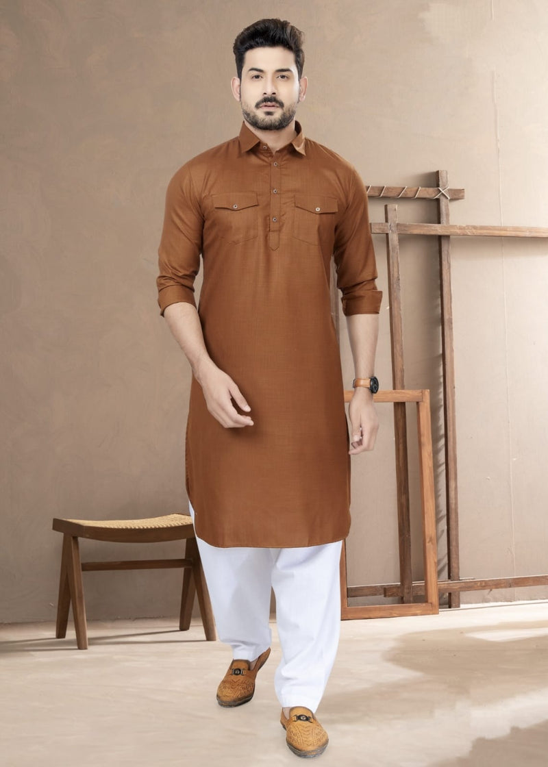 Pathani Vol 1 Cotton Pathani Kurta With Pajama