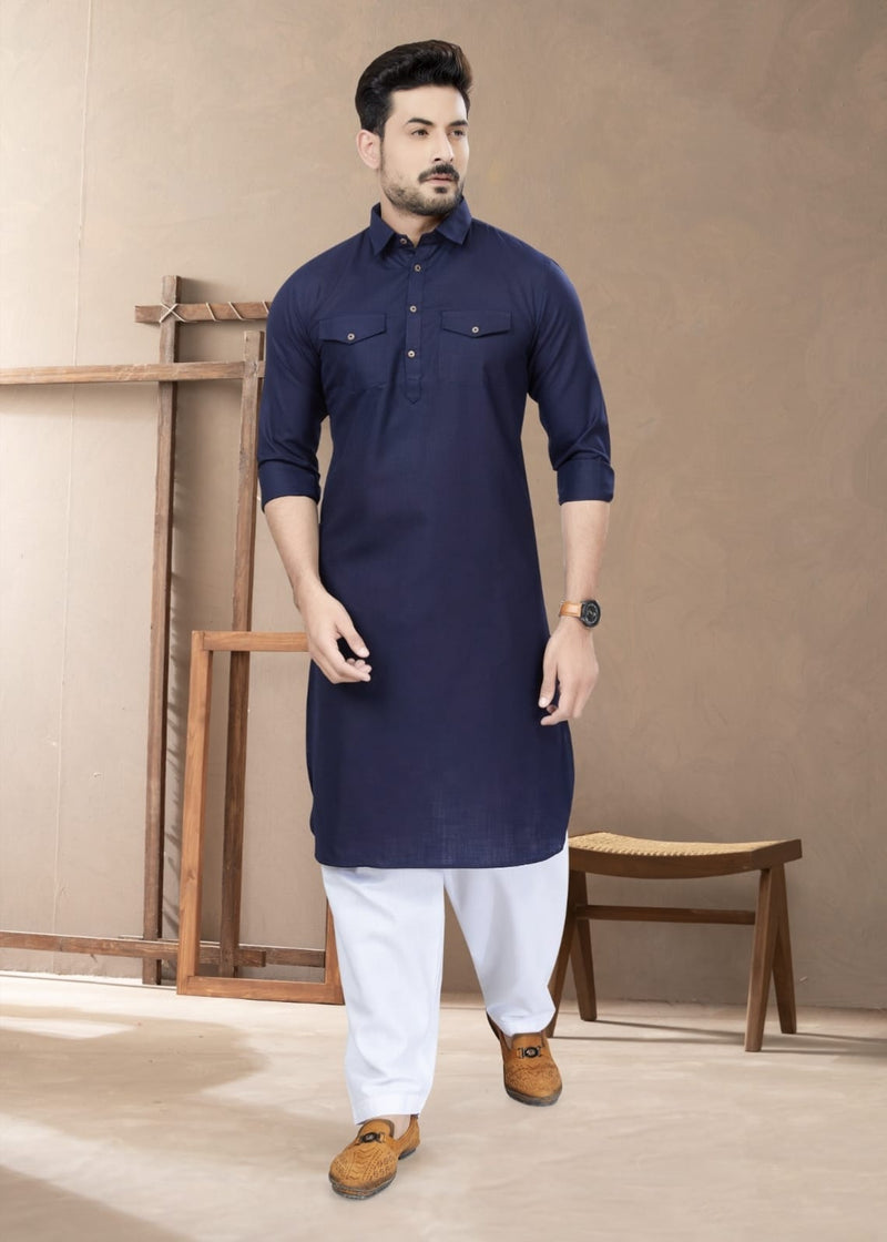 Pathani Vol 1 Cotton Pathani Kurta With Pajama