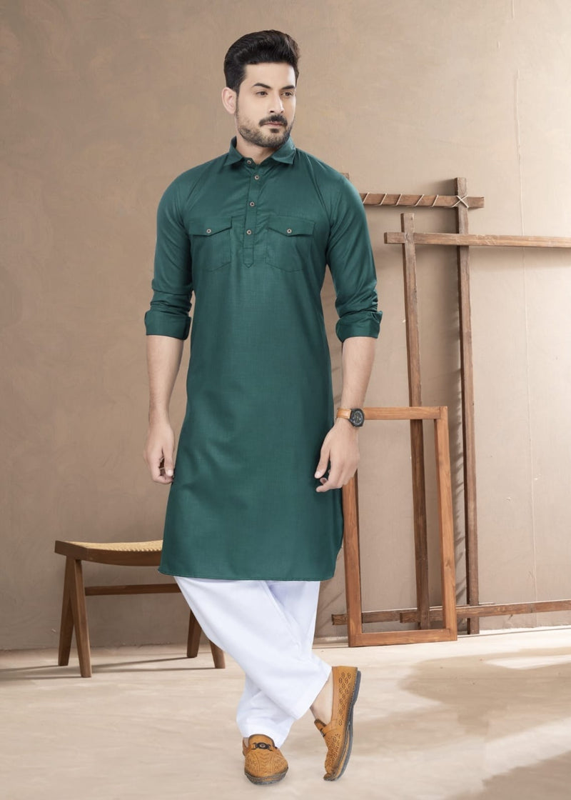 Pathani Vol 1 Cotton Pathani Kurta With Pajama
