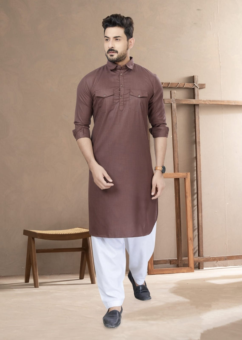 Pathani Vol 1 Cotton Pathani Kurta With Pajama