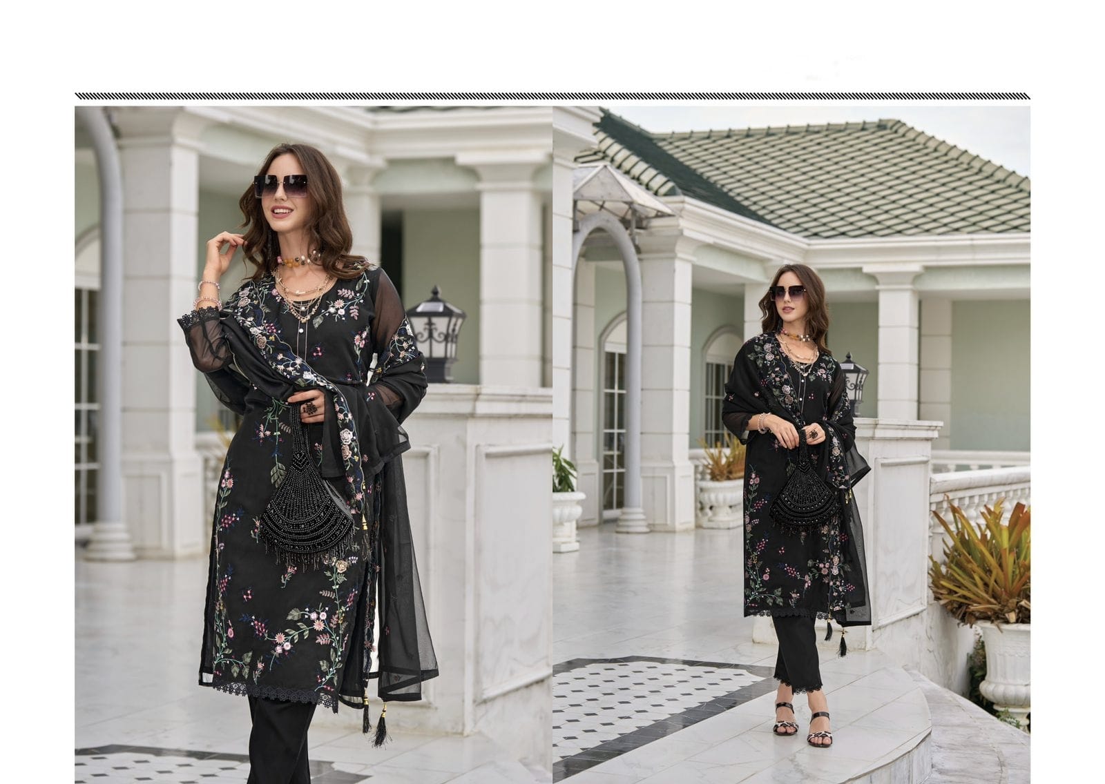 Designer Wedding Wear Latest Black Colour Salwar Suit