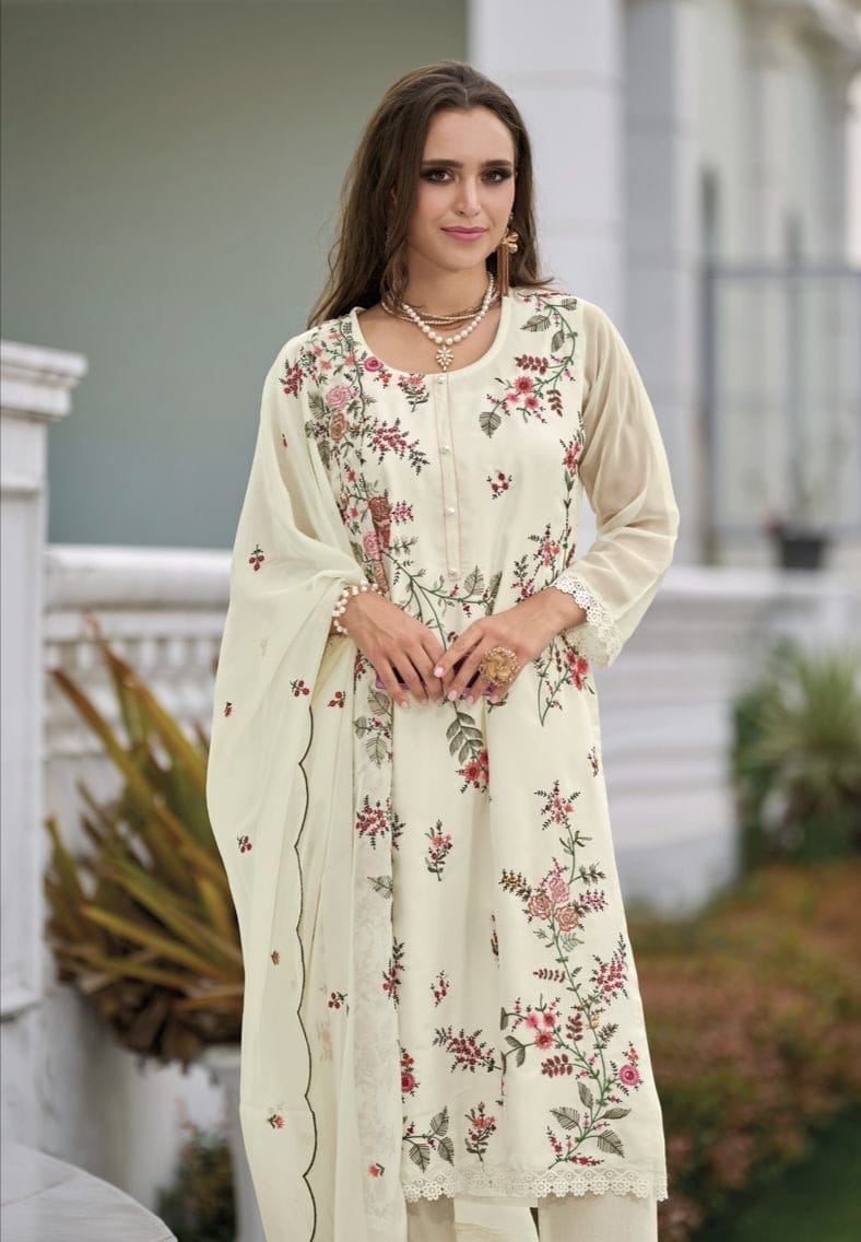 Designer Wedding Wear Latest White Colour Salwar Suit