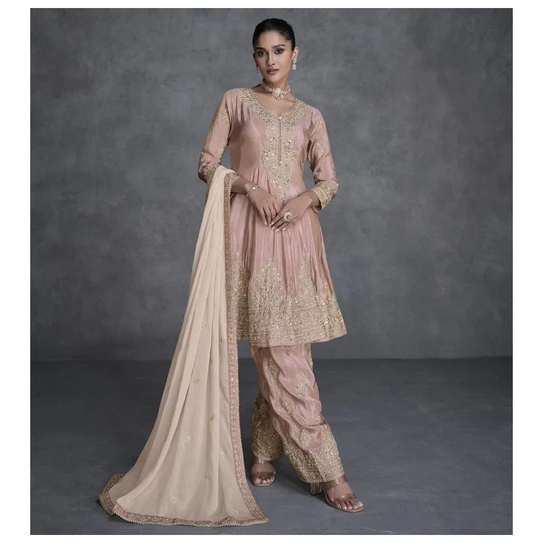 Beautiful Designer Wedding Wear Lates Anarkali Style Salwar Suit