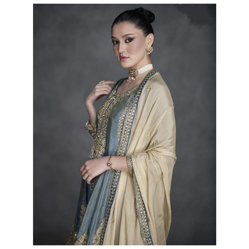 Beautiful Designer Wedding Wear Lates Anarkali Style Salwar Suit