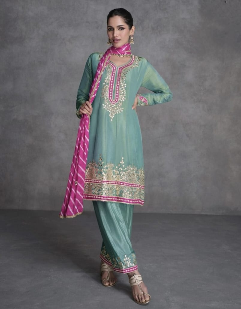 Beautiful Designer Wedding Wear Lates Anarkali Style Salwar Suit