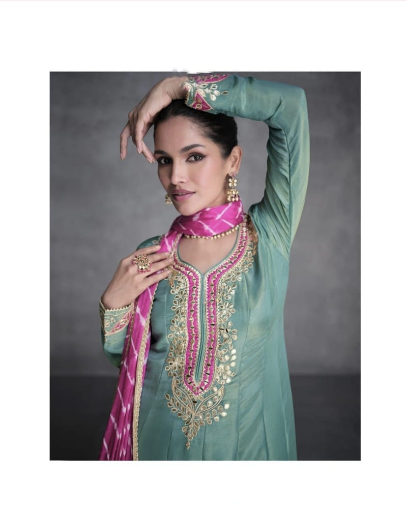 Beautiful Designer Wedding Wear Lates Anarkali Style Salwar Suit