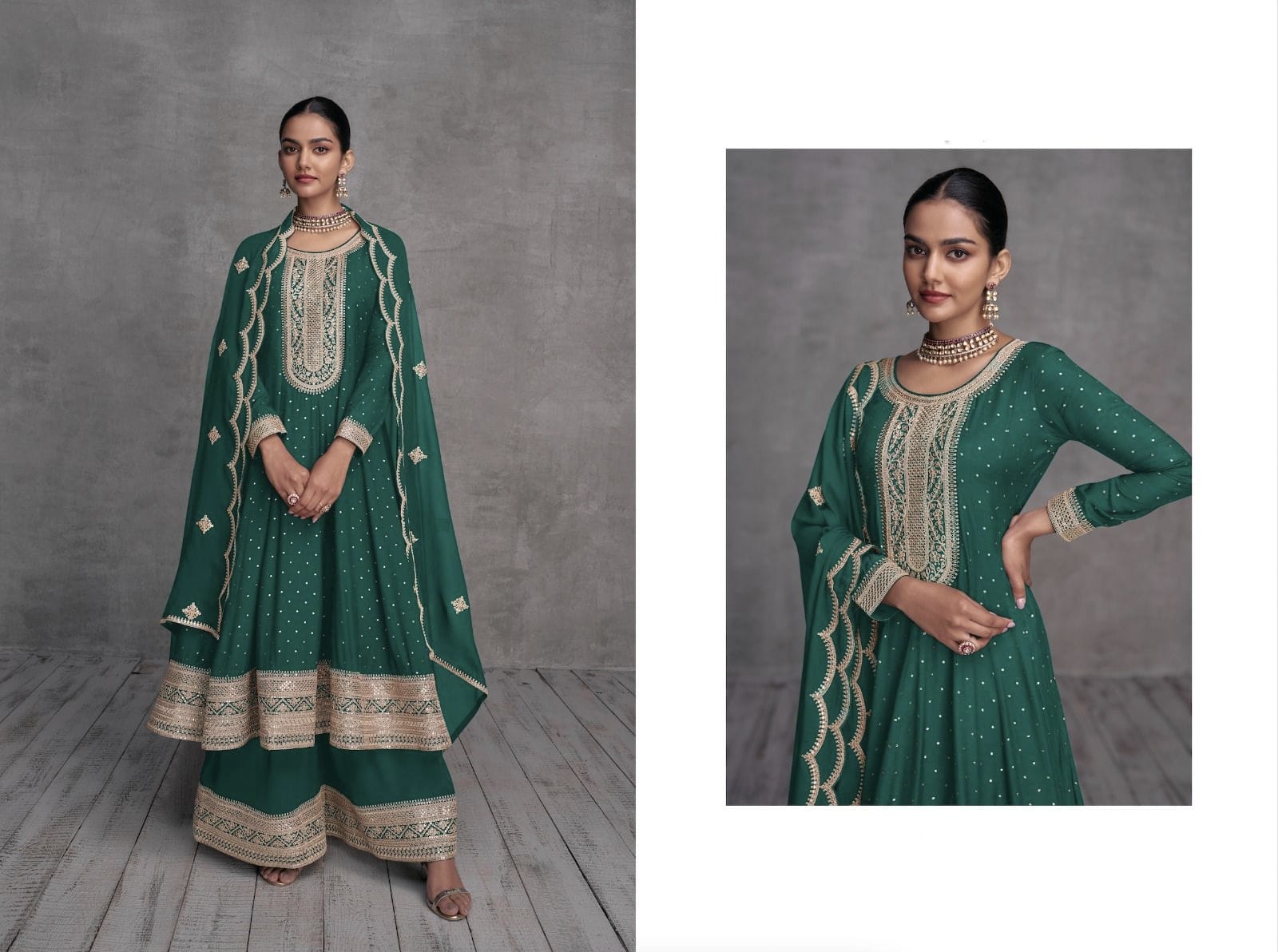 Designer Occasion Wear Anarkali Style Salwar Suit