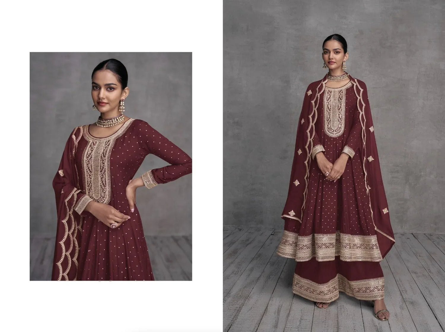 Designer Occasion Wear Anarkali Style Salwar Suit