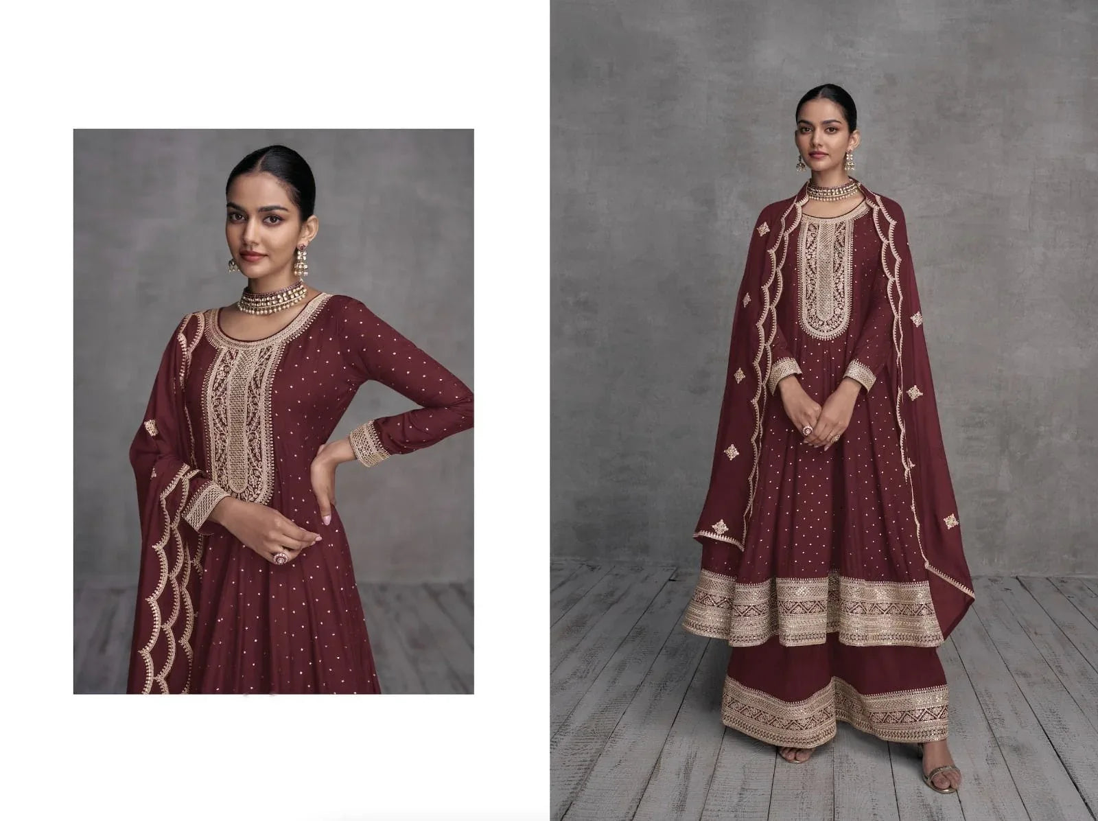 Designer Occasion Wear Anarkali Style Salwar Suit