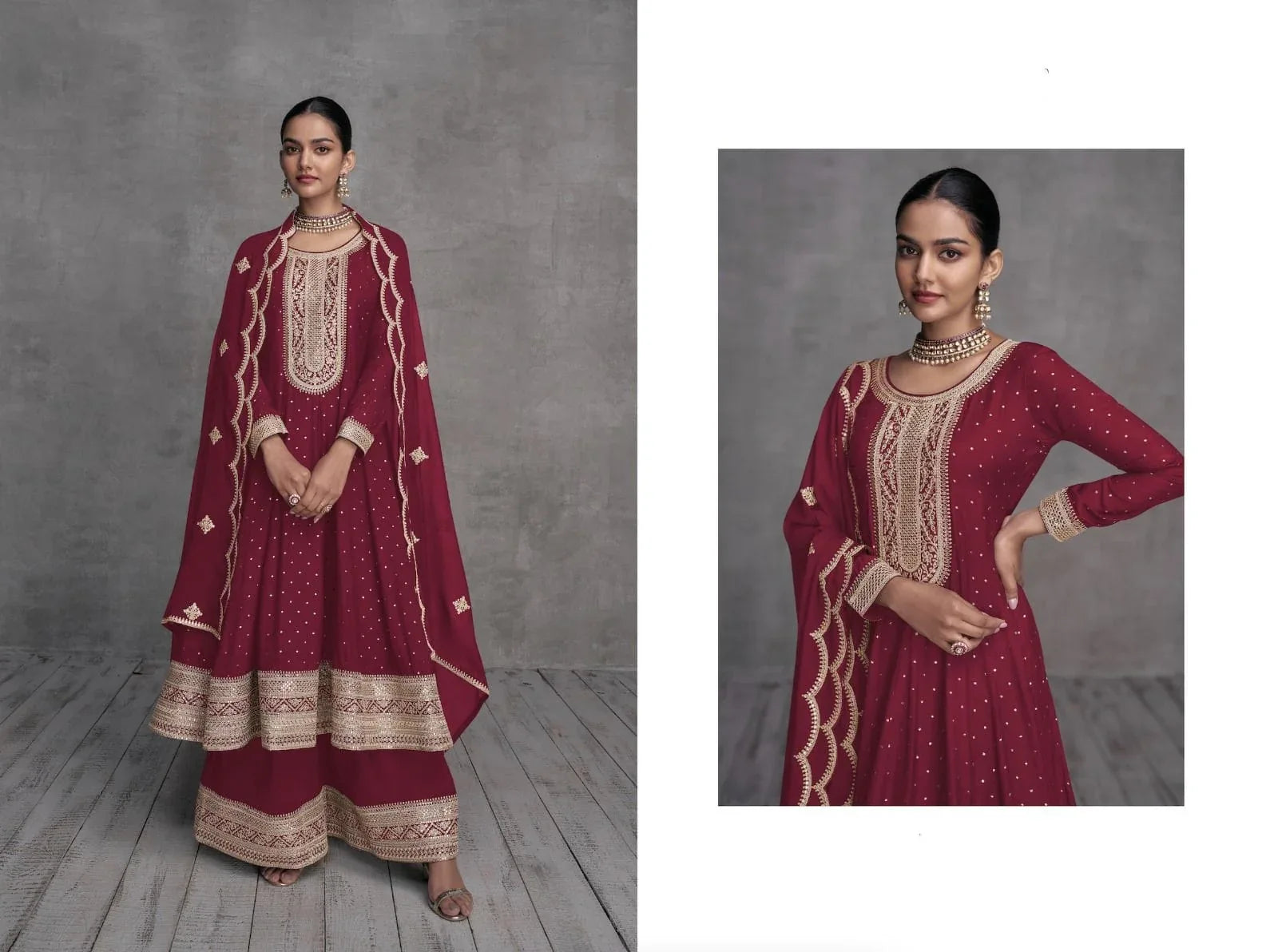 Designer Occasion Wear Anarkali Style Salwar Suit
