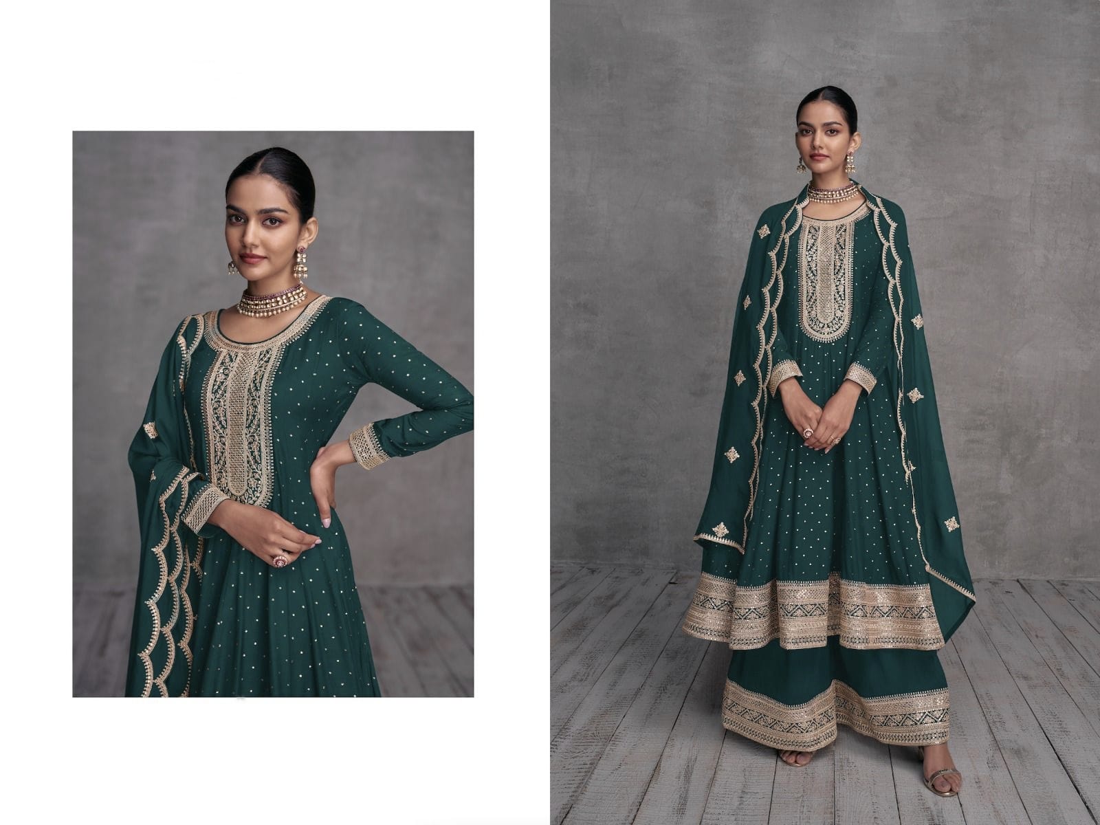 Designer Occasion Wear Anarkali Style Salwar Suit