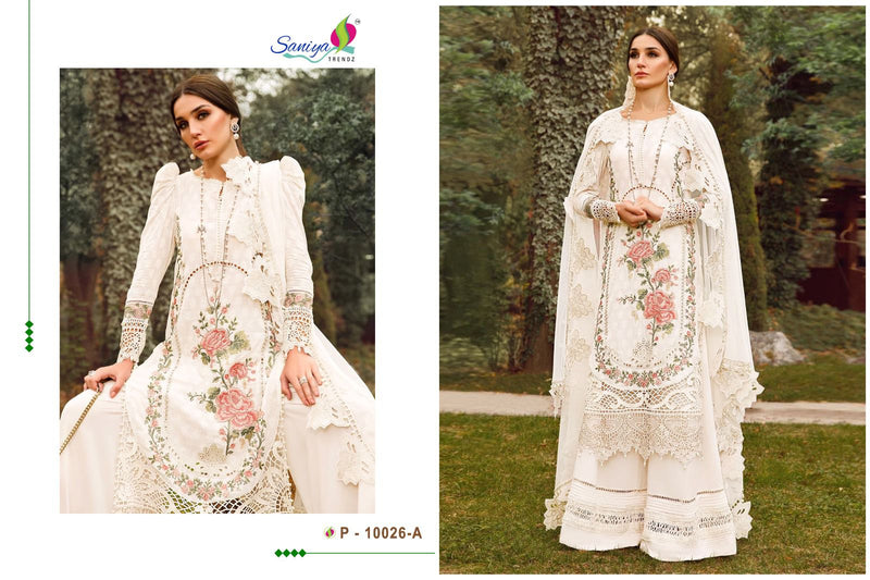 Saniya Trendz Maria B Vol 3 Designer Cotton Suit D.No.P-10026-A