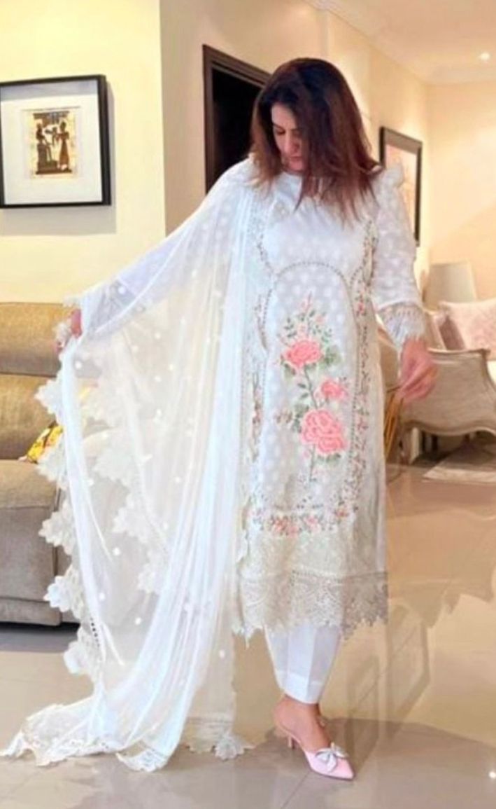 Saniya Trendz Maria B Vol 3 Designer Cotton Suit D.No.P-10026-A