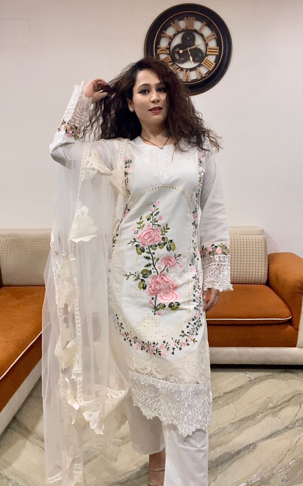 Saniya Trendz Maria B Vol 3 Designer Cotton Suit D.No.P-10026-A