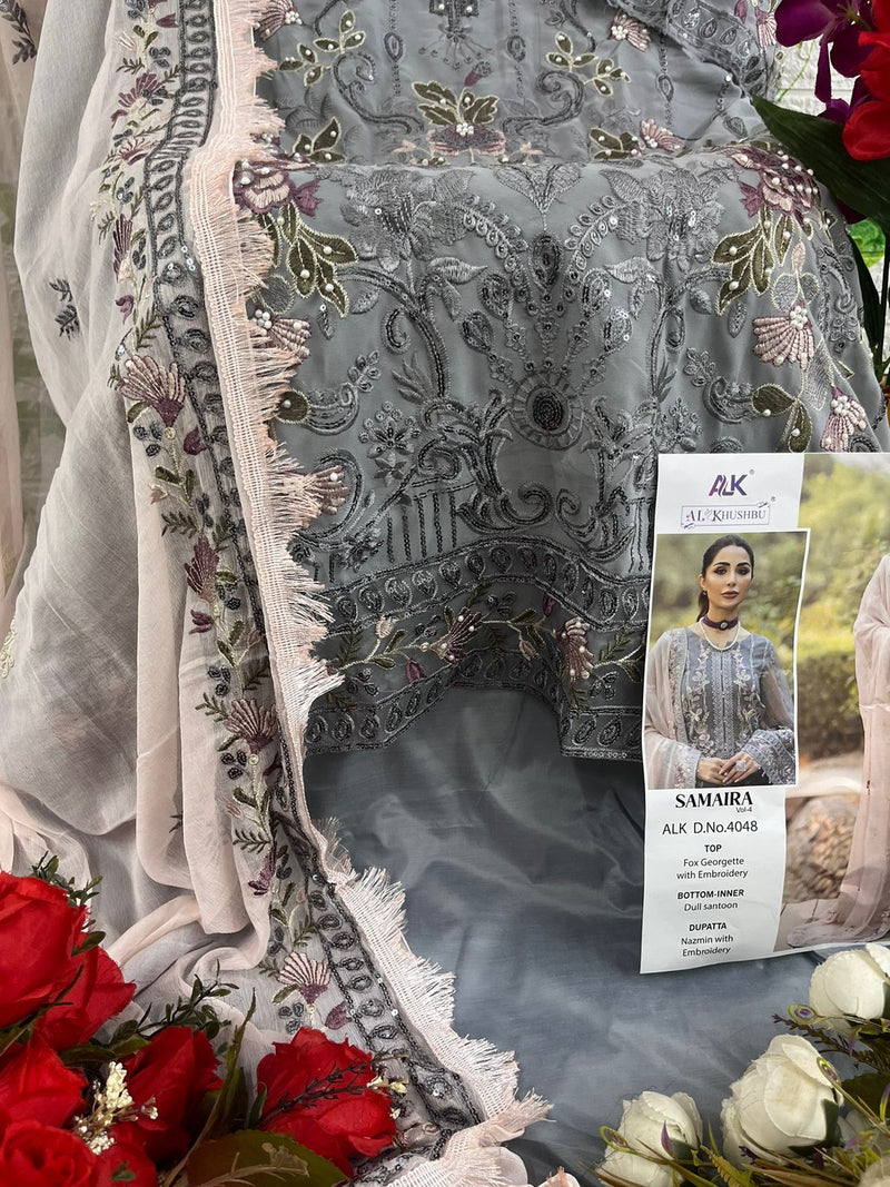 Al Khushbu Designer Pakistani Salwar Suit D.No.4048