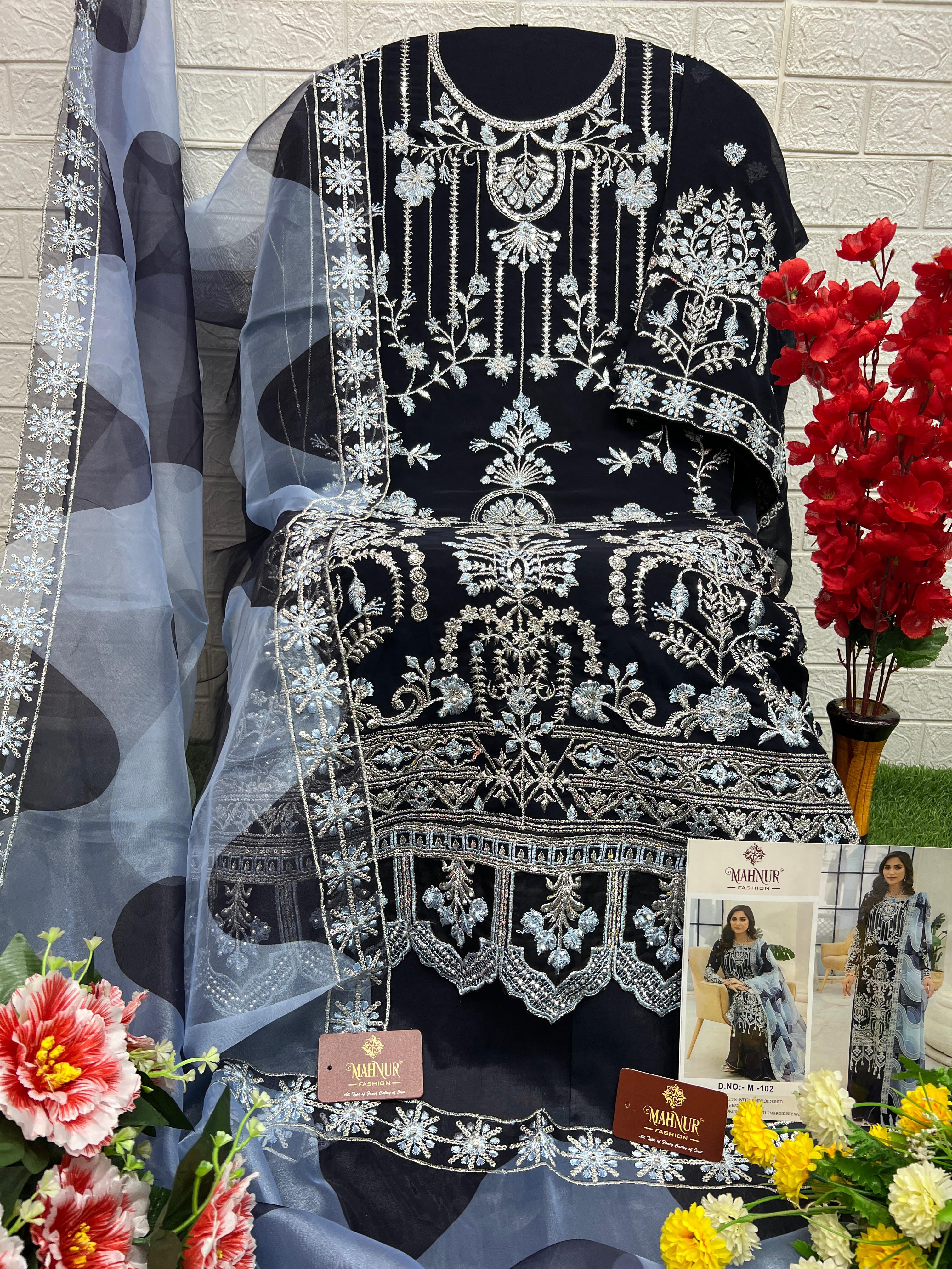 Mahnur Beautiful Designer Heavy Georgette Salwar Suit