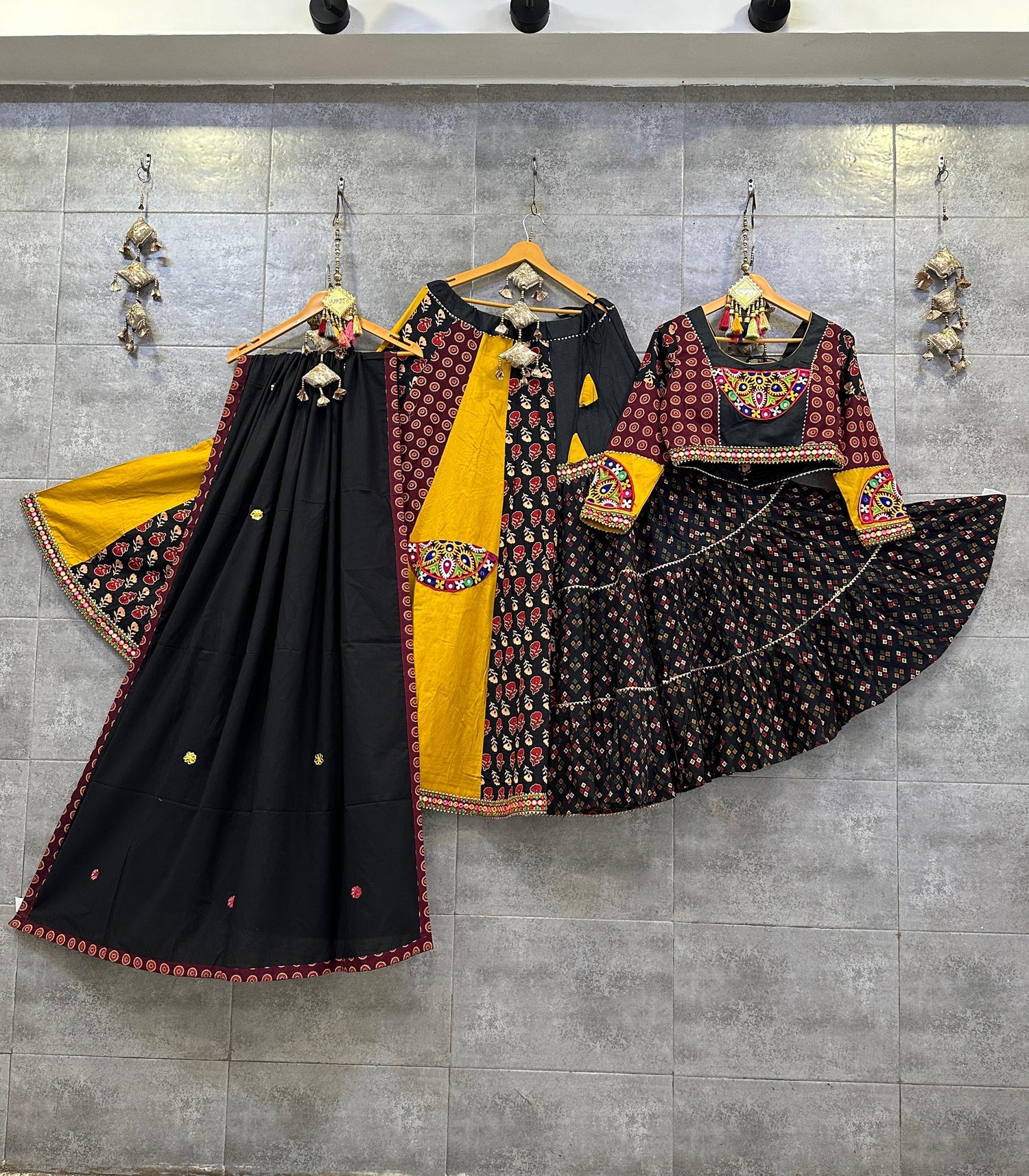 Khadi Cotton Chaniya Choli with 10-Meter Flair &amp; Mix and Match Concept
