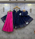 Navy and Pink Gamthi Work Chaniya Choli with 7 Meter Flare
