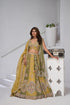 Mustard Olive Designer Lehenga with Heavy Embroidery Lehenga with double dupatta Anant Tex Exports Pvt.Ltd..