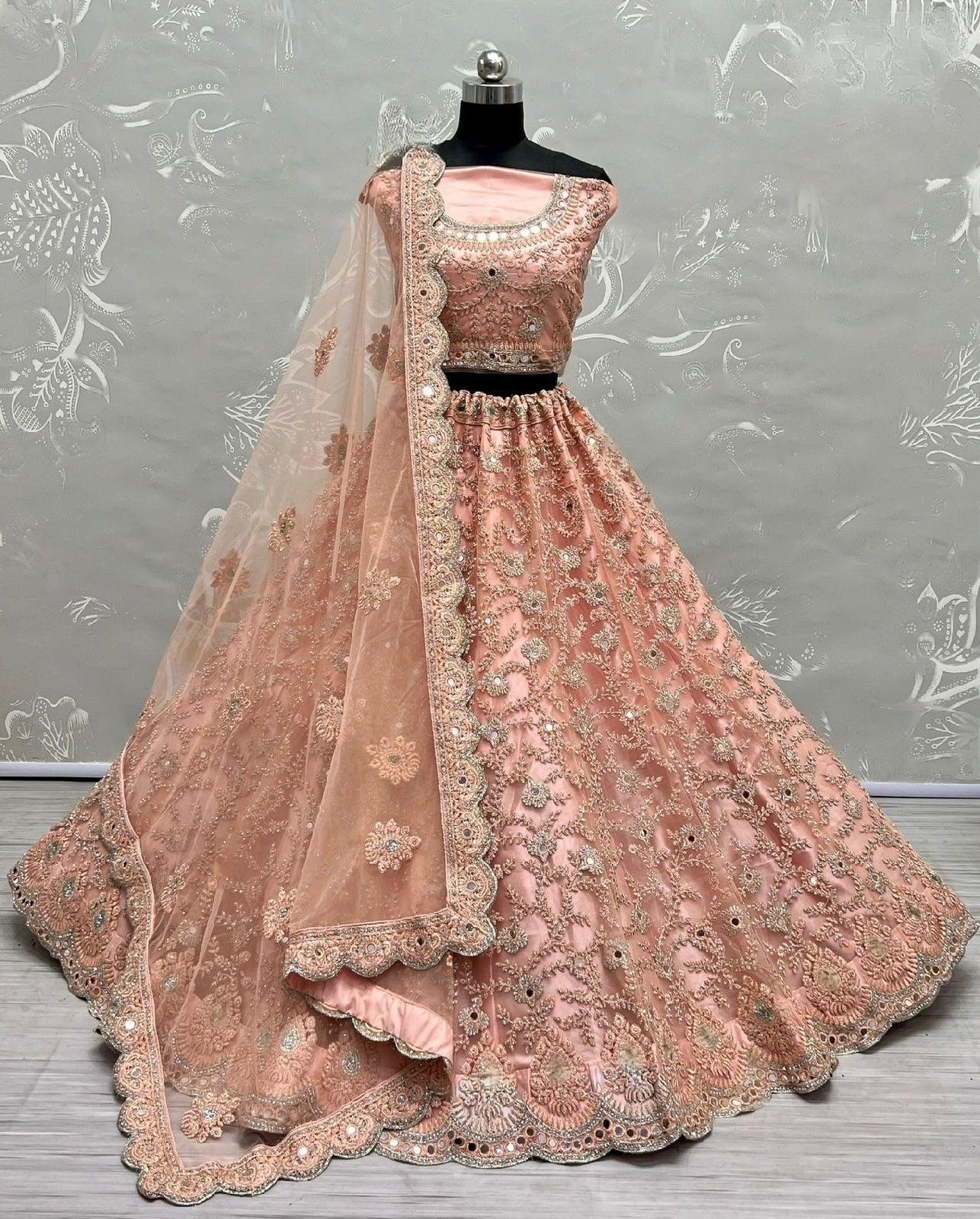 Heavy Bridal Designer Lehenga D.No 2423 Anant Tex Exports Private Limited