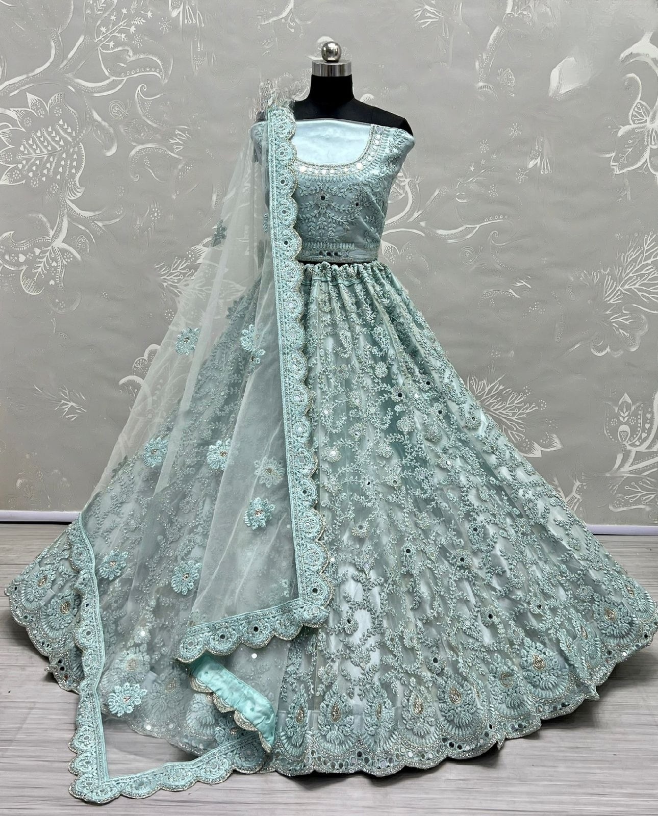 Heavy Bridal Designer Lehenga D.No 2423 Anant Tex Exports Private Limited