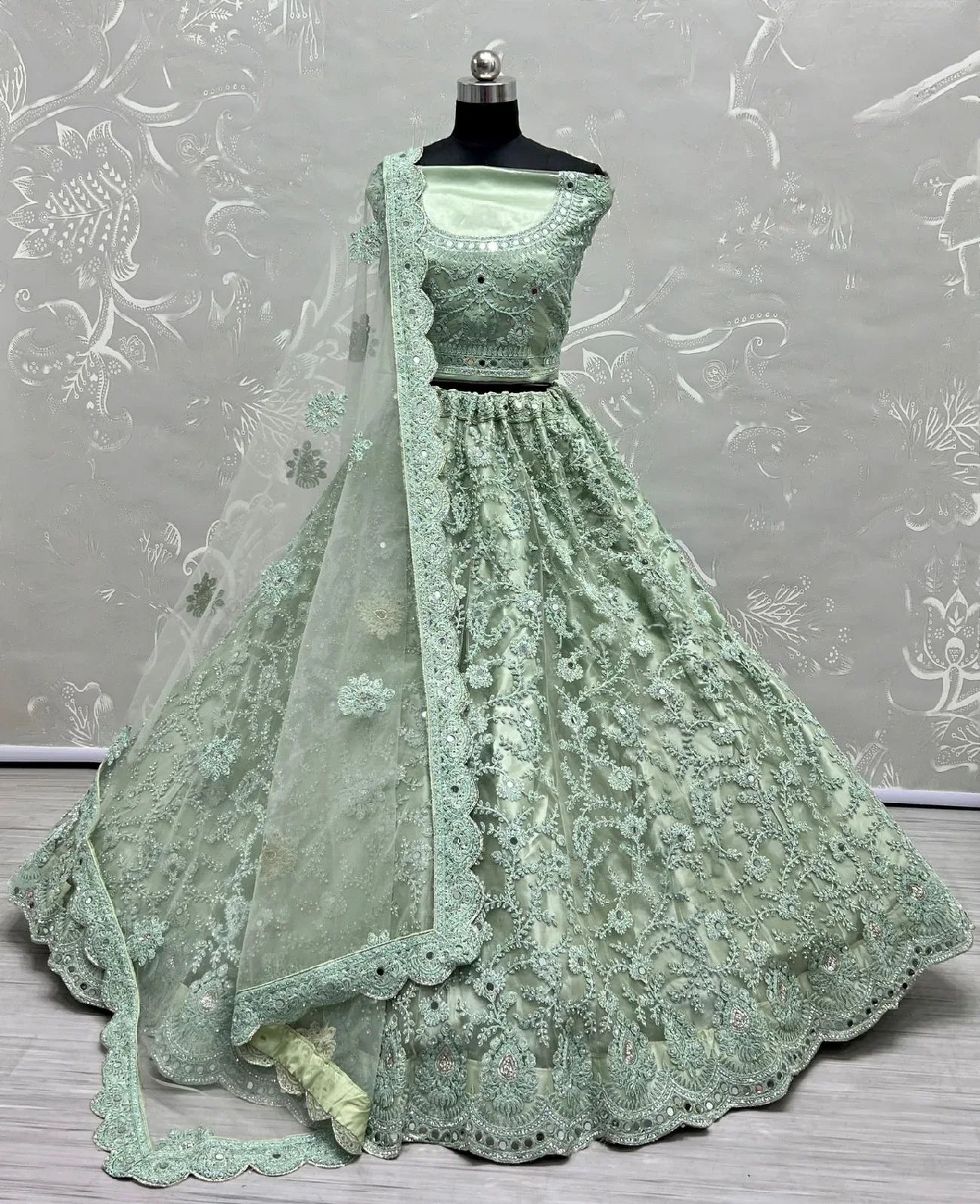 Heavy Bridal Designer Lehenga D.No 2423 Anant Tex Exports Private Limited