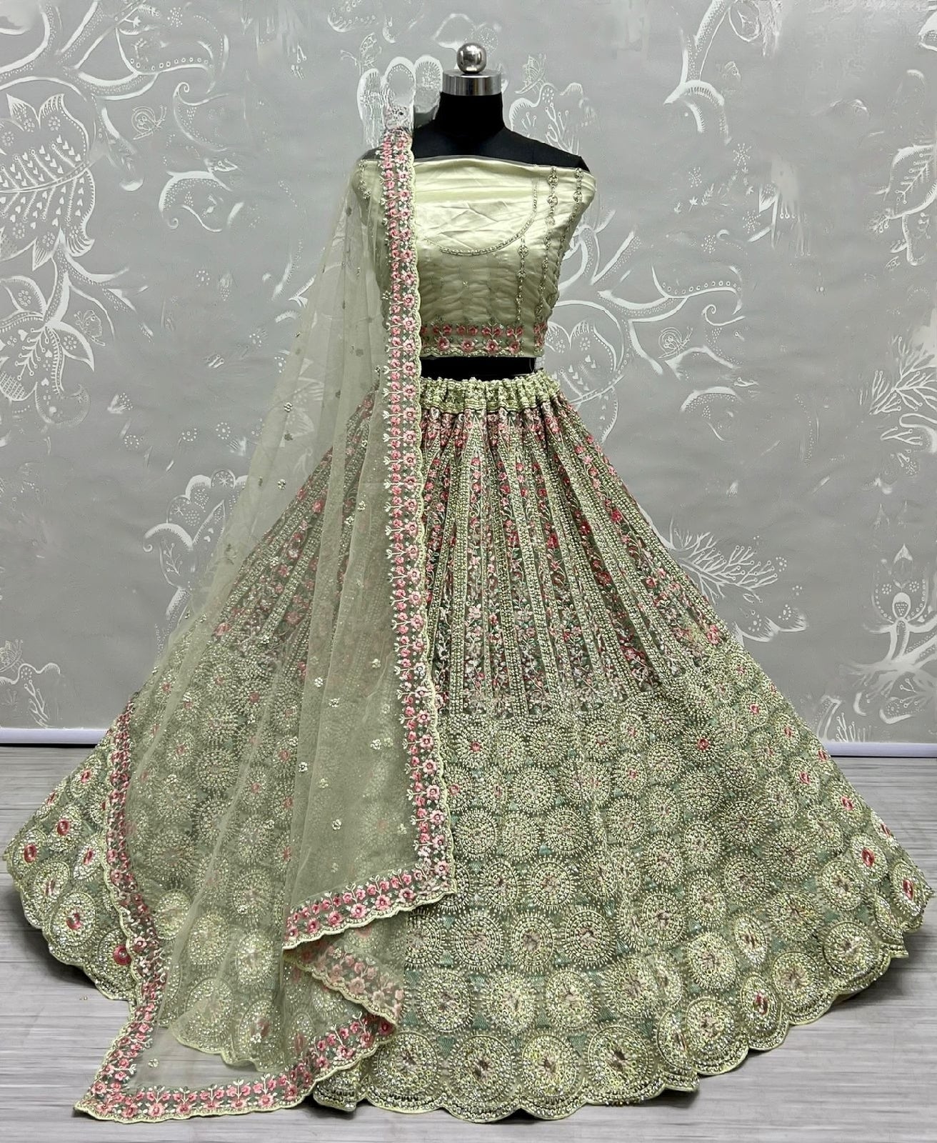 Bridal Designer Wear Lehenga D.No 2642 Anant Tex Exports Private Limited