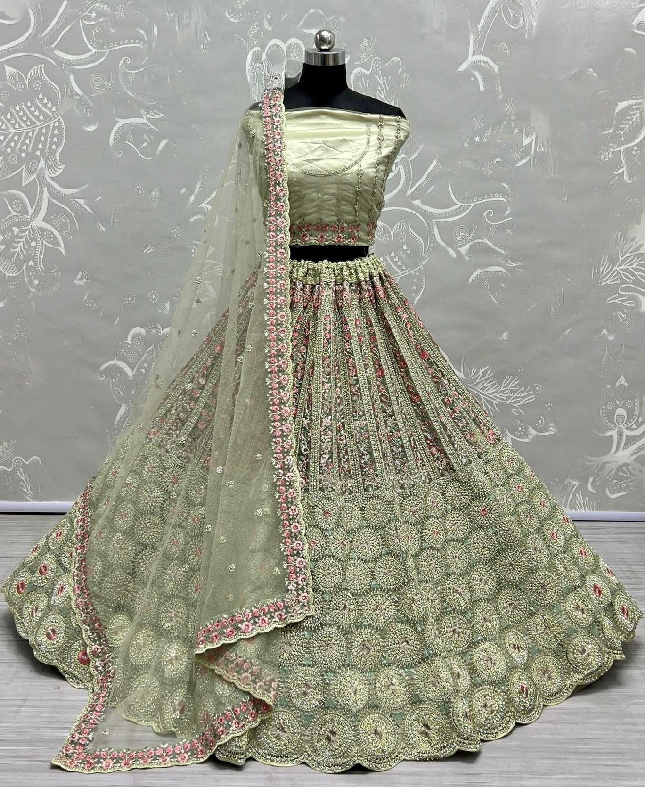 Bridal Designer Wear Lehenga D.No 2642 Anant Tex Exports Private Limited