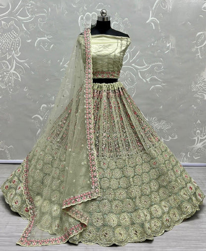 Bridal Designer Wear Lehenga D.No 2642 Anant Tex Exports Private Limited