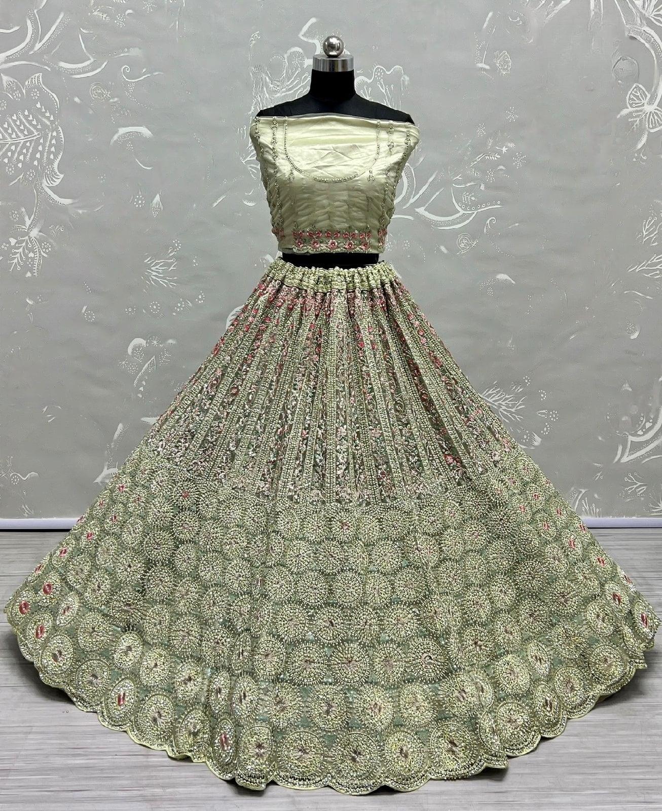 Bridal Designer Wear Lehenga D.No 2642 Anant Tex Exports Private Limited