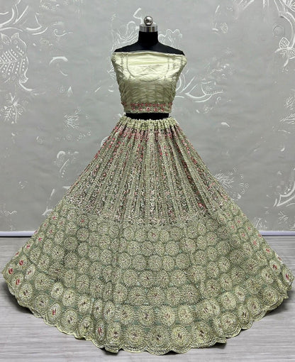 Bridal Designer Wear Lehenga D.No 2642 Anant Tex Exports Private Limited