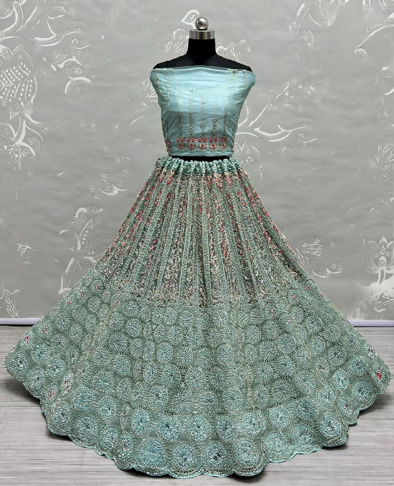 Bridal Designer Wear Lehenga D.No 2642 Anant Tex Exports Private Limited