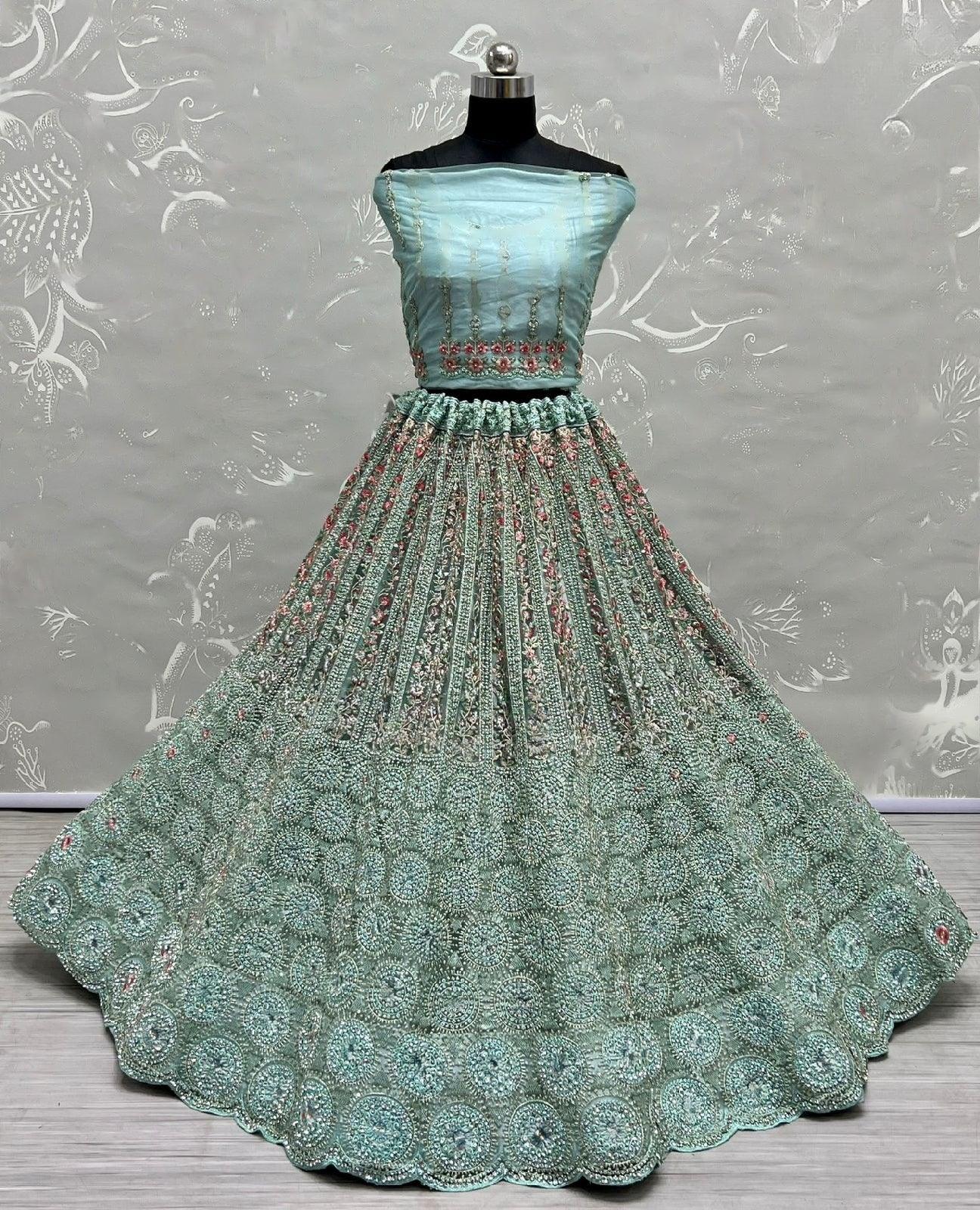 Bridal Designer Wear Lehenga D.No 2642 Anant Tex Exports Private Limited