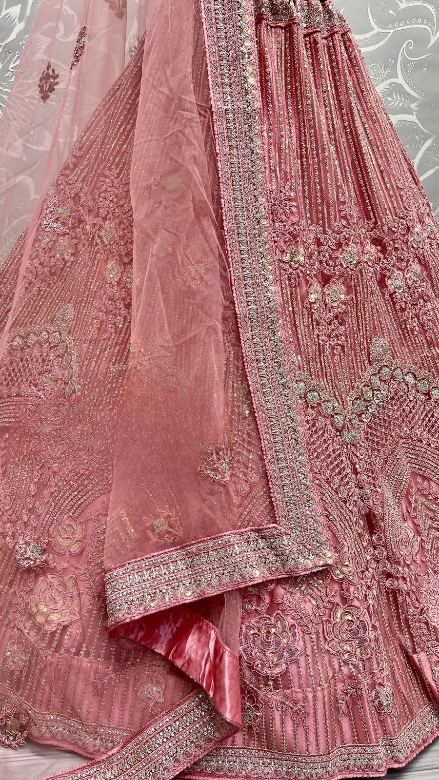 Flower Pattern Net Party Wear Lehenga Choli D.No 2472 - Anant Exports