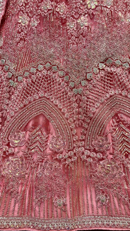 Flower Pattern Net Party Wear Lehenga Choli D.No 2472 - Anant Exports